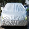 Aluminum Film PEVA Cotton Wool Anti-Dust Waterproof Sunproof Anti-frozen Anti-scratch Heat Dissipation SUV Car Cover with Warning Strips, Fits Cars up to 4.7m(183 inch) in Length Supply