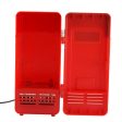 Mini USB PC Fridge Beverage   Drink Cans Cooling   Heating(Red) Hot on Sale