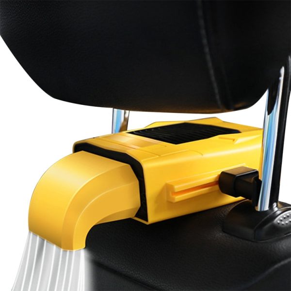 F415 Car Multifunctional Seat Back USB Fan(Yellow) For Cheap