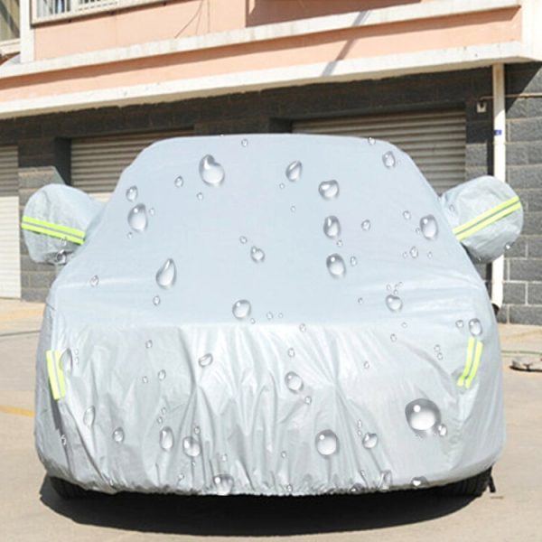 PEVA Anti-Dust Waterproof Sunproof Hatchback Car Cover with Warning Strips, Fits Cars up to 4.4m(172 inch) in Length Cheap