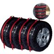 4 in 1 Waterproof Dustproof Sunscreen Car Tire Spare Tire Cover, Size:S (Black Red) Online now