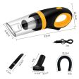 Car Vacuum Cleaner Wireless USB Charging High Power Small Handheld Vacuum Cleaner(Black Yellow) Supply