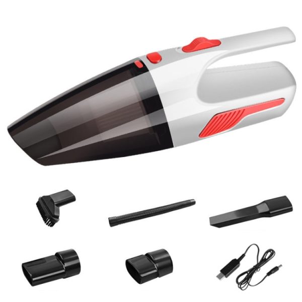 CS1016 120W Cordless Dry Wet Car Handheld Vacuum Cleaner With Light(White) Discount