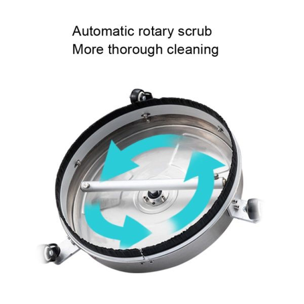 Round Floor Scrubber High Pressure Cleaner, Size: 15 inch Stainless Steel+2 Shots Cheap