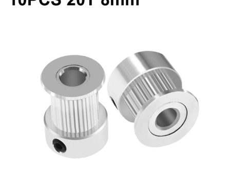 10 PCS GT2 3D Printer Synchronous Wheel Transmission Leather Pulley, Specification: 20 Tooth 8mm Fashion