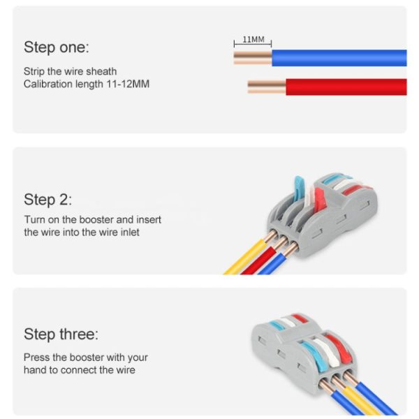 2pcs SPL-63 3 In 6 Out Colorful Quick Line Terminal Multi-Function Dismantling Wire Connection Terminal Online