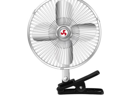 Car Powerful Fixing Clip Cooling High Wind Power Electric Fan, Specification: 8 inch Metal 12V For Cheap