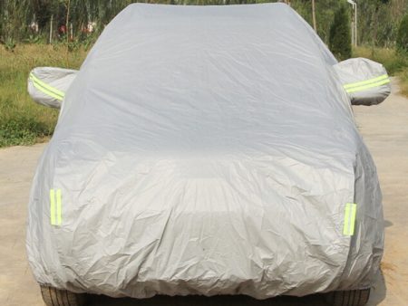 Oxford Cloth Anti-Dust Waterproof Sunproof Flame Retardant Breathable Indoor Outdoor Full Car Cover Sun UV Snow Dust Resistant Protection SUV Car Cover with Warning Strips, Fits Cars up to 4.8m(187 inch) in Length Supply