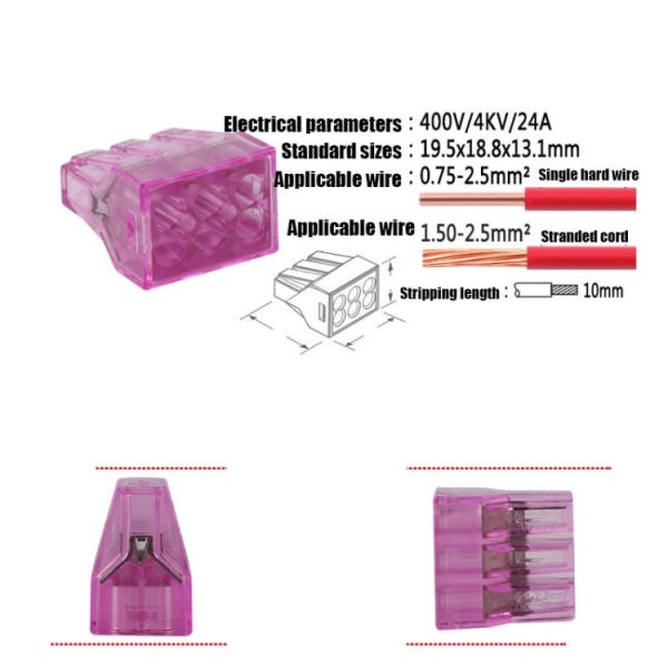 10 PCS VSELE VSE-106C Wire Connector Plug-In Terminal Cheap