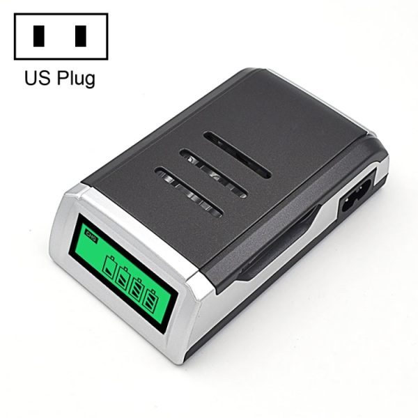 AC 100-240V 4 Slot Battery Charger for AA & AAA Battery, with LCD Display, US Plug Sale