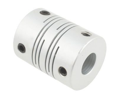 CNC Stepper Motor Flexible Coupling Coupler (6.35x8mm)(Silver) For Sale