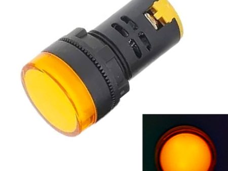 220V AD16-22D   S 22mm LED Signal Indicator Light Lamp(Yellow) Discount