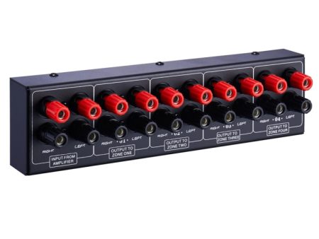 1 In And 4 Out Amplifier Sound Speaker Distributor, 4-Area Sound Source, Signal Distribution Panel, Single Audio Input, 300W Per Channel Online