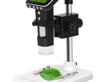 500X Zoom Magnifier 3MP Image Sensor USB Digital Microscope with 2.5 inch Screen & 8 LED & Professional Stand, Support TF Card Online Sale