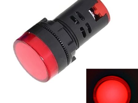 220V AD16-22D   S 22mm LED Signal Indicator Light Lamp(Red) Fashion