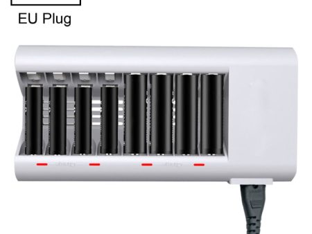 100-240V 8 Slot Battery Charger for AA & AAA Battery, EU Plug For Discount