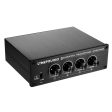 LINEPAUDIO A966 Pro Eight-channel Headphone Amplifier  Headphone Distributer Signal Amplifier(Black) For Cheap