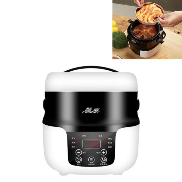 COOLBOX Vehicle Multi-function Mini Rice Cooker Capacity: 2.0L, Version:12-24V General Standard Online Hot Sale