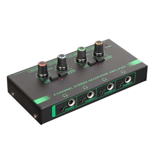 EF-4 RGB Professional 4 Channel Headphone Amplifier Studio Lossless Monitor Splitter Online Sale