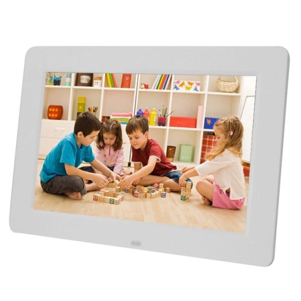 13 inch 1024 x 768   16：9 LED Widescreen Suspensibility Digital Photo Frame with Holder & Remote Control, Support SD   MicroSD   MMC   MS   XD   USB Flash Disk(White) For Sale